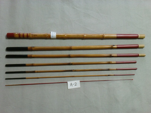 和竿と釣り道具,竿作り教室の銀座東作釣具店です。竹竿 漆仕上げ専門店